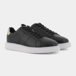 LAUREN RALPH LAUREN Sneakers^802875886 Angeline Black-Pale Gold - Sneakers Nero