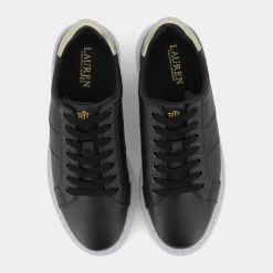LAUREN RALPH LAUREN Sneakers^802875886 Angeline Black-Pale Gold - Sneakers Nero