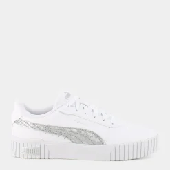 PUMA Sportive^389387 Carina 2.0 Space Metallics White-Matte Silver-Silver - Sportive Bianco