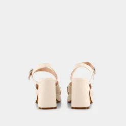 OSCAR&THAIS Sandali^Cp-E23D-02 - Seppia - Sandali Beige