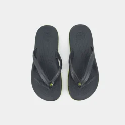 CROCS Infradito^Cr.11033 Crocband Flip U Graphite/Volt G. - Infradito Grigio