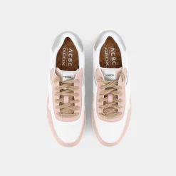 GEOX Sneakers^D261Bg0Bu10C8029 Jaysen Off White/Cipria - Sneakers Rosa