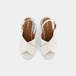 GEOX Sandali^D35Psa00085C1002 Lisbona Latte - Sandali Beige