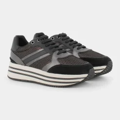 GEOX Sneakers^D16Qhb0N922C9999 Kency Black - Sneakers Nero