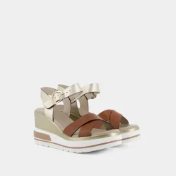 NERO GIARDINI Sandali^E218737D Cognac - Sandali Marrone