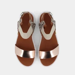 NERO GIARDINI Sandali^E219022D Platino - Sandali Beige