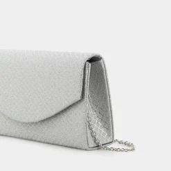 SHEEN Clutch^Eg-E23-03 - Silver - Clutch Argento