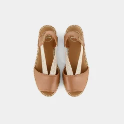 TONI PONS Espadrillas^Etna Cuiro - Campesina Marrone