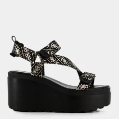 GUESS Sandali^Fl6O2C Fal04 /Platino - Sandali Nero