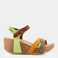 BIONATURA Sandali^24Fregene Gaucho Taupe/Senape/Cognac/Verde - Sandali Multicolor