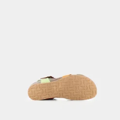 BIONATURA Sandali^12Fregene Gaucho Taupe/Senape/Cognac/Verde - Sandali Multicolor
