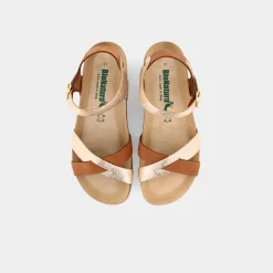 BIONATURA Sandali^12Fregene Multi Cuoio/Oro - Sandali Marrone