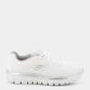 SKECHERS Sportive^12615 Graceful White Mesh/Silver - Sportive Bianco