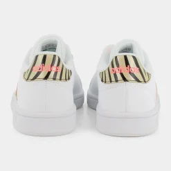 ADIDAS Sportive^Gw1067 Grand Court Base Ftwr White/Sandy Beige Met/Acid Red - Sportive Bianco