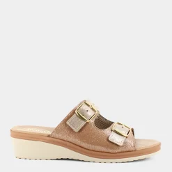 DUNE VERDI Sandali^Ib-E23D-02 - Camel/Oro - Sandali Beige