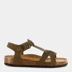 DUNE VERDI Sandali^Ib-E23D-06 Kaki - Sandali Verde