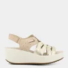 ESSEM Sandali^Im-E22D-08 - Platino - Sandali Beige
