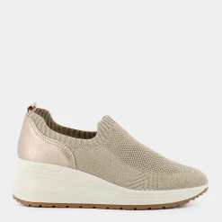 ESSEM Sneakers^Im-E23D-05 - Taup-Plat./Oro - Sneakers Beige
