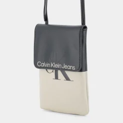 CALVIN KLEIN JEANS Piccola Pelletteria^K60K609819-01R Sculpted Bianco Piccola Pelletteria Nero