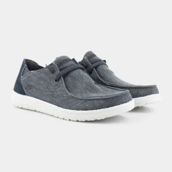 SKECHERS Stringate^66387 Melson - Raymon E Canvas - Mocassini Blu