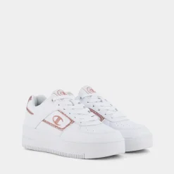 CHAMPION Sportive^S11576 Foul Play Platform Wht/Pnk - Sportive Bianco