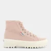 SUPERGA Sportive^S00Gxg0 Alpina High Top Pink Skin - F Avorio - Sportive Rosa