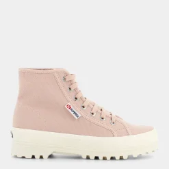 SUPERGA Sportive^S00Gxg0 Alpina High Top Pink Skin - F Avorio - Sportive Rosa