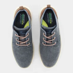 SKECHERS Stringate^65910 Status 2.0 - Pexton Navy Canvas - Stringate Blu