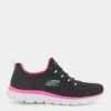 SKECHERS Sportive^149523 Summits Black Mesh/Hot Pink - Sportive Nero