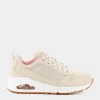SKECHERS Sportive^155005 Uno Natural Duraleather/Mesh Trim - Sportive Beige
