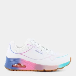SKECHERS Sportive^155148 Uno White Durabuck/Multi Pastel Trim - Sportive Bianco