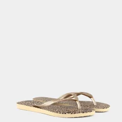 HAVAIANAS Infradito^4103352W Slim Sand Grey/Golden - Infradito Beige