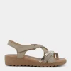 COMODIA Sandali^Wr-E24D-09 - Sabbia/Oro - Sandali Beige